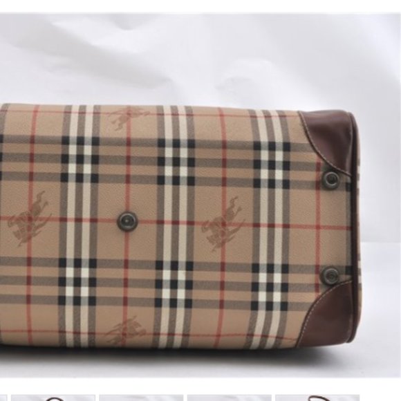 Auth Burberrys Nova Check 2Way Travel Boston Bag P - Picture 14 of 15